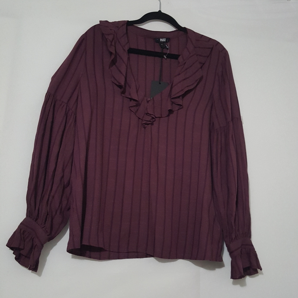 Paige Russo Ruffle Blouse